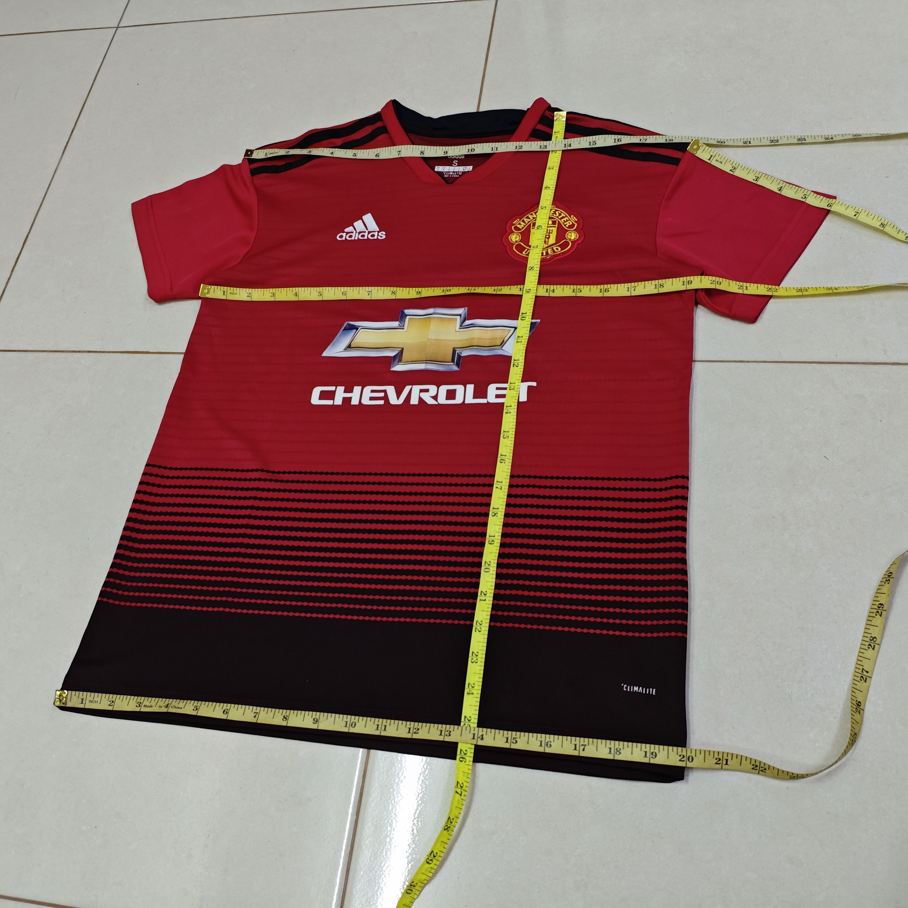 Adidas ADIDAS X MANCHESTER UNITED Chevrolet 18/19 Home Jersey S Size US S / EU 44-46 / 1 - 15 Thumbnail