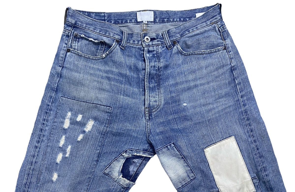 Helmut Lang Exhibitionist Patchwork Jeans Size US 33 - 5 Thumbnail