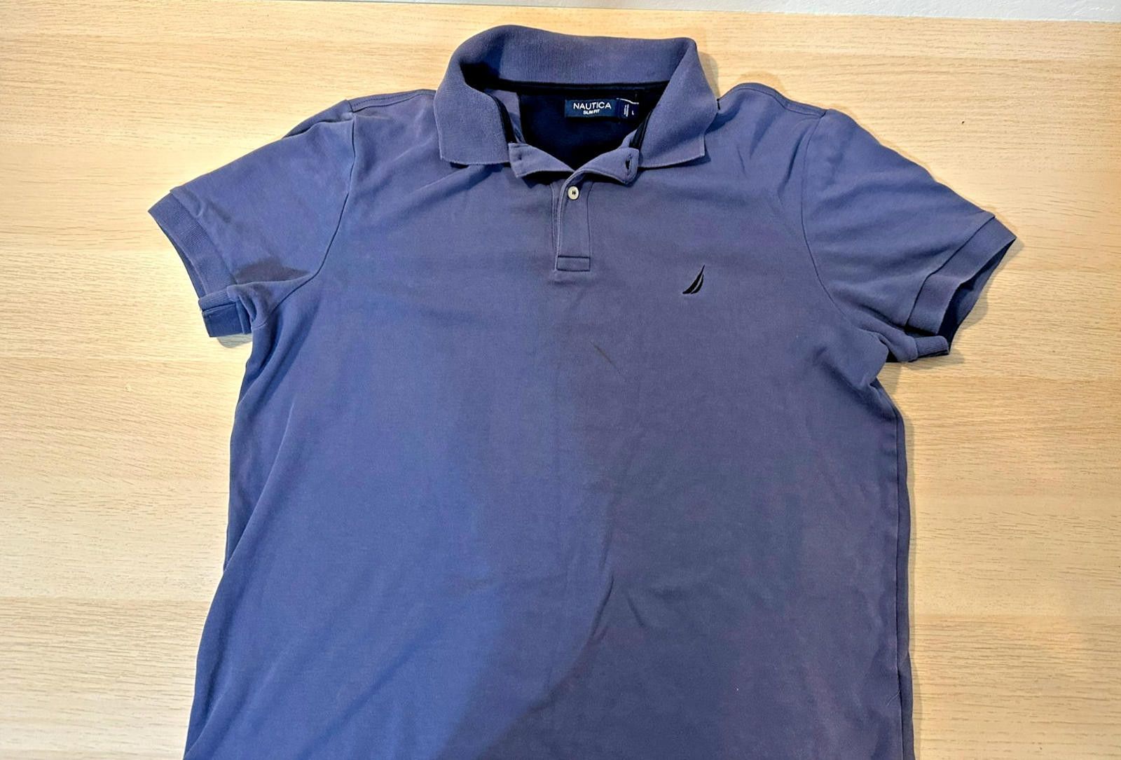Nautica NAUTICA Slim Fit Polo Navy Blue, Men's Size Large Size US L / EU 52-54 / 3 - 1 Thumbnail