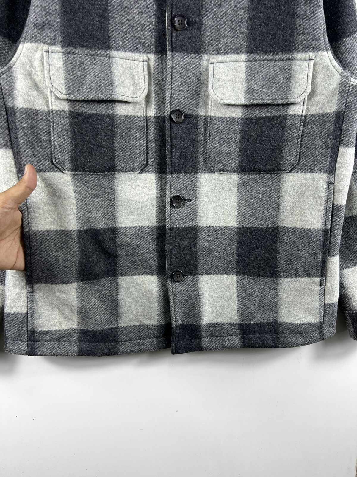 Japanese Brand × Uniqlo 🔥 UNIQLO plaid wool heavy jacket Size US M / EU 48-50 / 2 - 4 Thumbnail