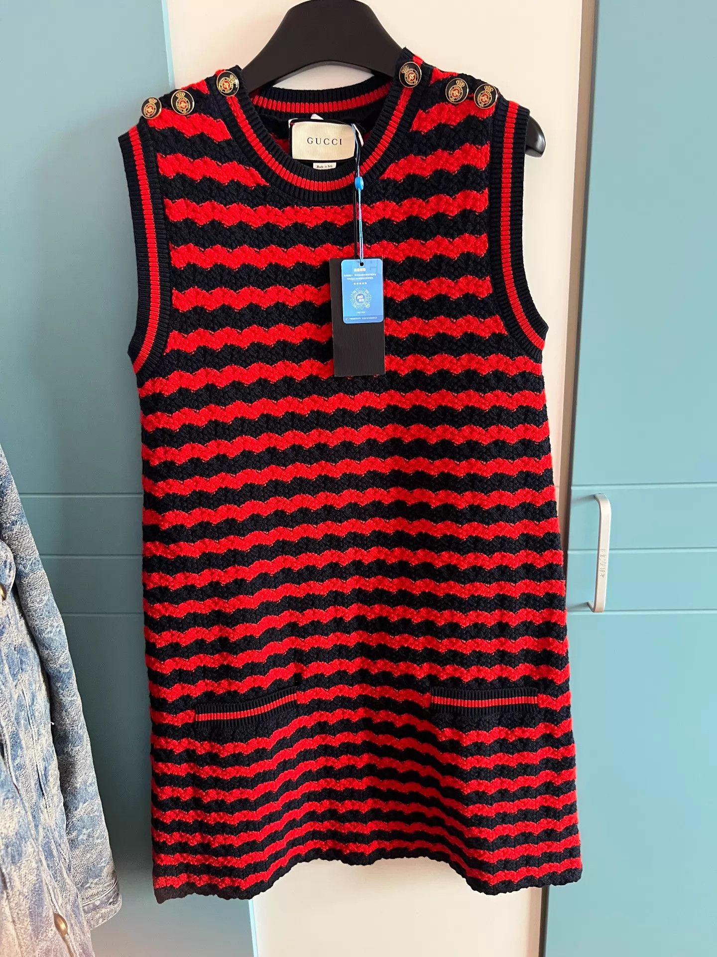 Gucci Gucci Striped Knit Dress M with Tags Size M / US 6-8 / IT 42-44 - 1 Thumbnail