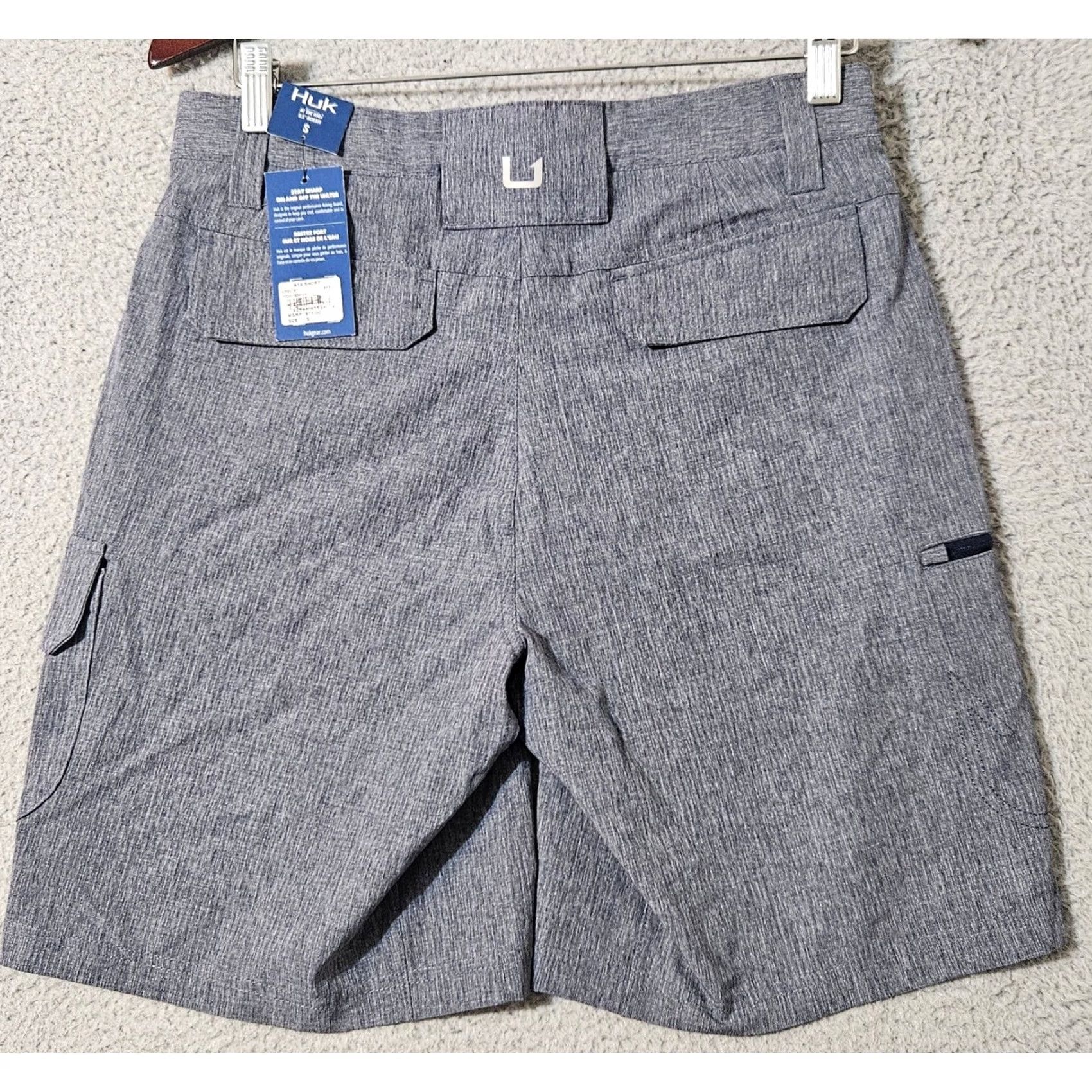 Vintage Huk Shorts Mens S Blue A1A Pro Nylon Stretch Fishing Sports Outdoor Hiking Size US 29 - 2 Thumbnail
