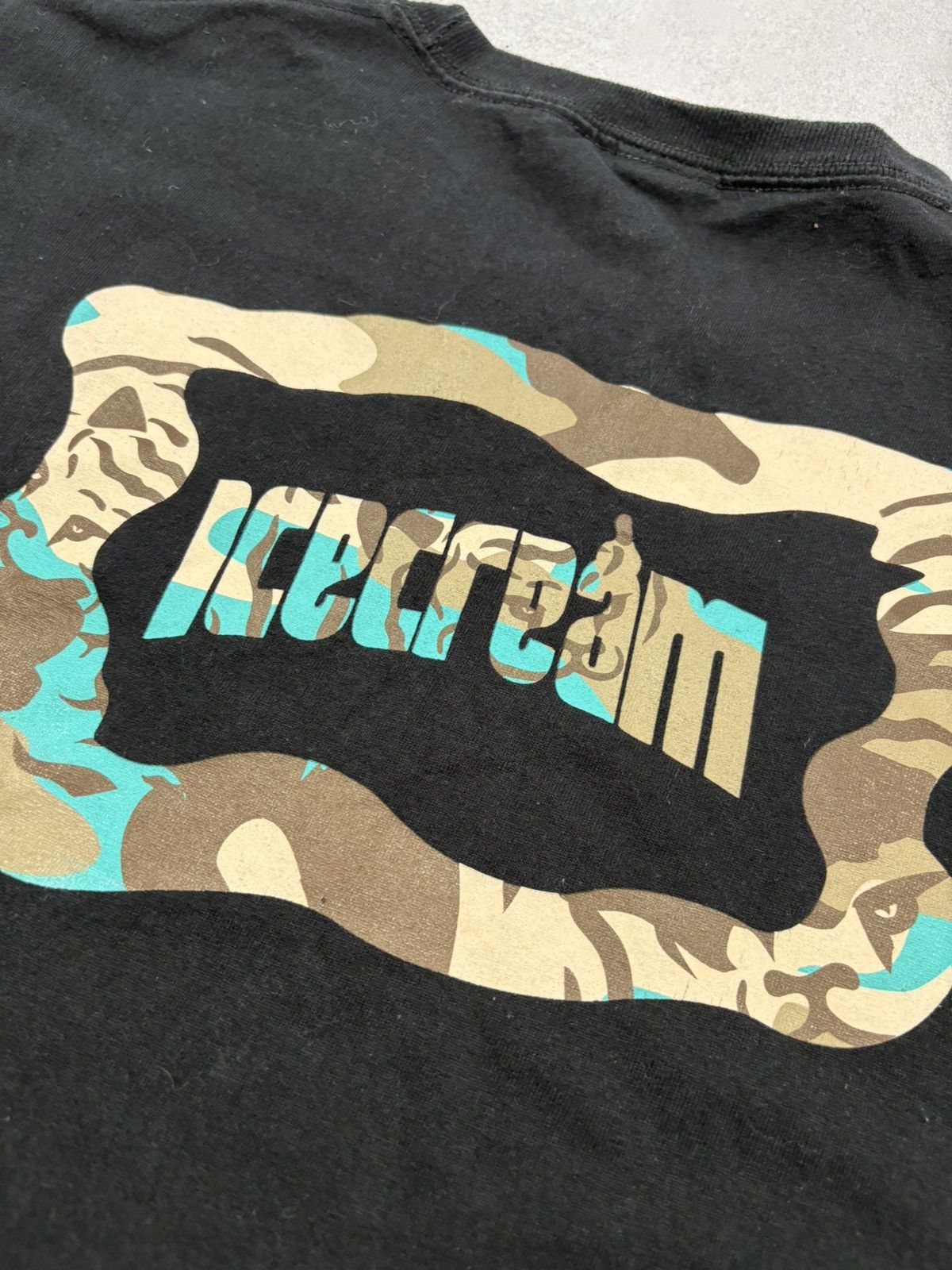Icecream Ice Cream x Anime Camo Print Logo Tee BBC Black Streetwear Size US XL / EU 56 / 4 - 11 Thumbnail