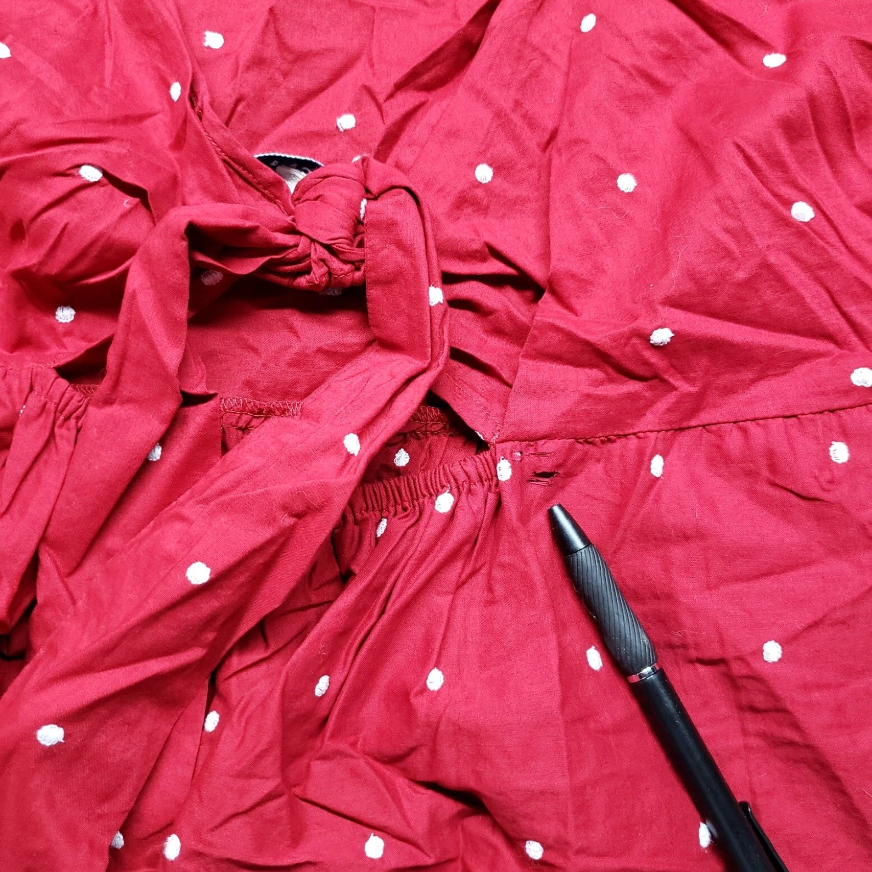 Vintage Arizona Jean Co Tank Womens XL Red Floral White Polka Dot Cotton Sleeveless New Size 40" / US 18 - 5 Thumbnail