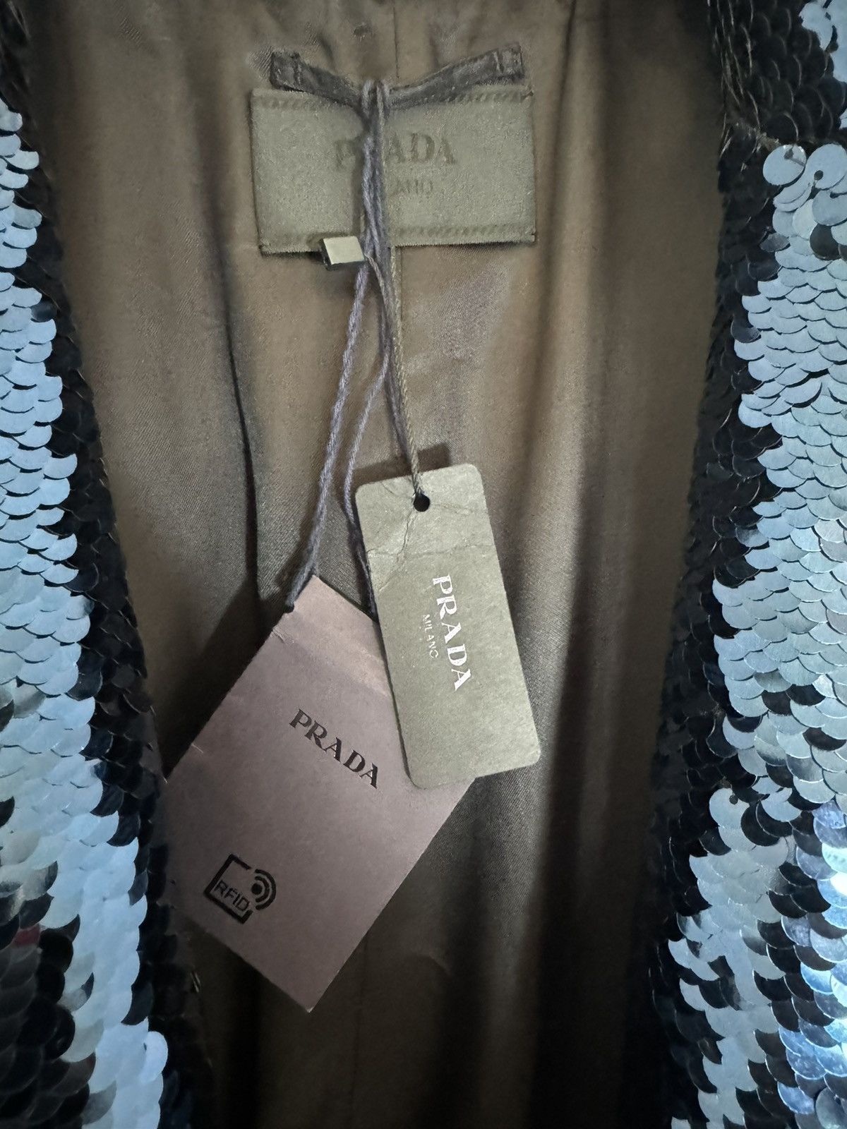 Prada 8200€ Prada BNWT men’s Sequin Cappotto Paillettes coat 48 M Size US M / EU 48-50 / 2 - 5 Thumbnail
