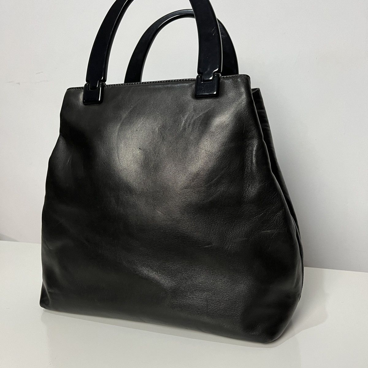 Prada Vintage Prada Nappa Leather Hand-Bag Size ONE SIZE - 10 Thumbnail