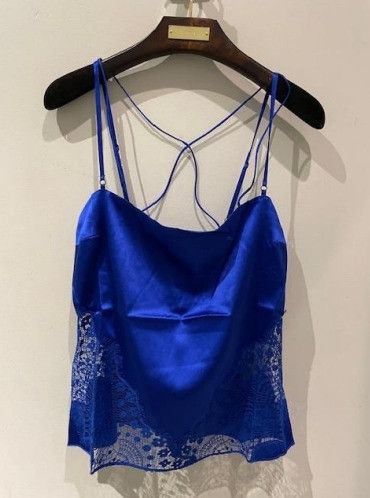 Tom Ford o1w1db10225 TS2044 Crop Top in Blue Size S / US 4 / IT 40 - 1 Thumbnail