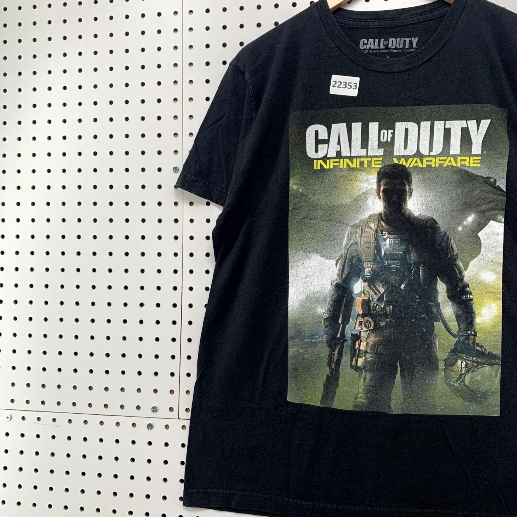 Vintage Call Of Duty Shirt Black Infinite Warfare Graphic Adult Large 21x29 Video Game T Size US L / EU 52-54 / 3 - 3 Thumbnail