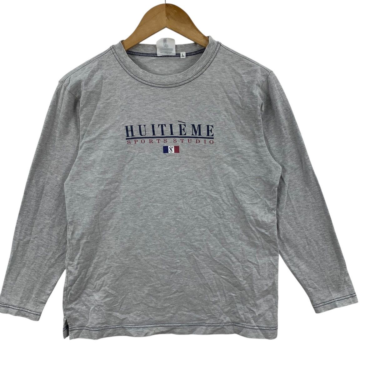 Vintage Vintage HUITIEME SPORTS STUDIO Collection Paris Tee Shirt Size L / US 10 / IT 46 - 4 Thumbnail