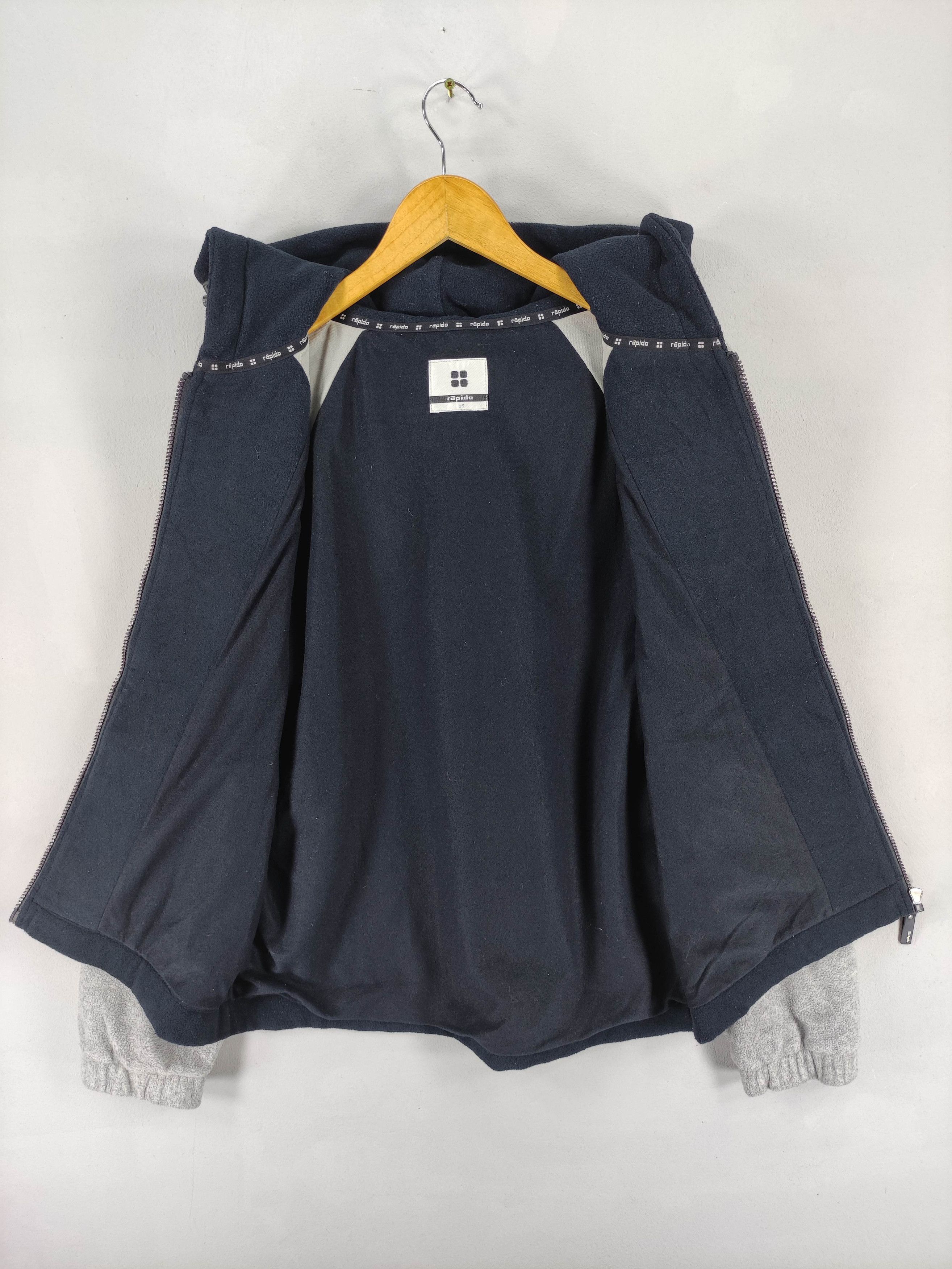Japanese Brand Vintage Rapido Fleece Hoodie Jacket Zipper Size US L / EU 52-54 / 3 - 5 Thumbnail