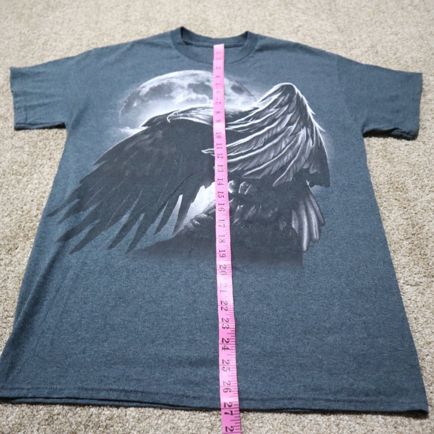Vintage VINTAGE American Bald Eagle T-Shirt American Flag 4th of July Patriotic Mens L Gray Short Sleeve Graphic Tee Size US L / EU 52-54 / 3 - 5 Thumbnail