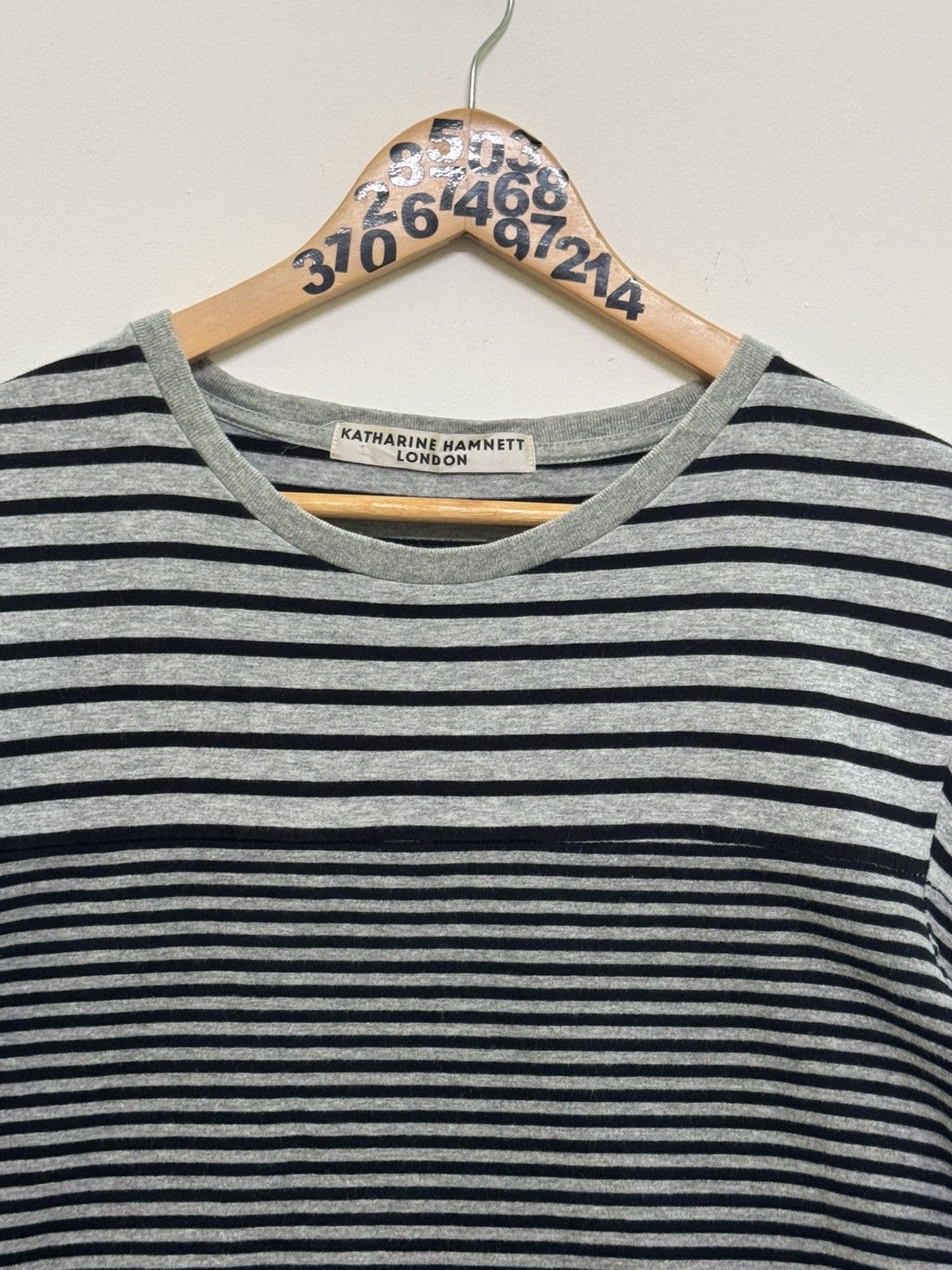 Katharine Hamnett London Vintage Katharine Hamnett Cut & Sewn Striped T-Shirt Size US S / EU 44-46 / 1 - 5 Thumbnail