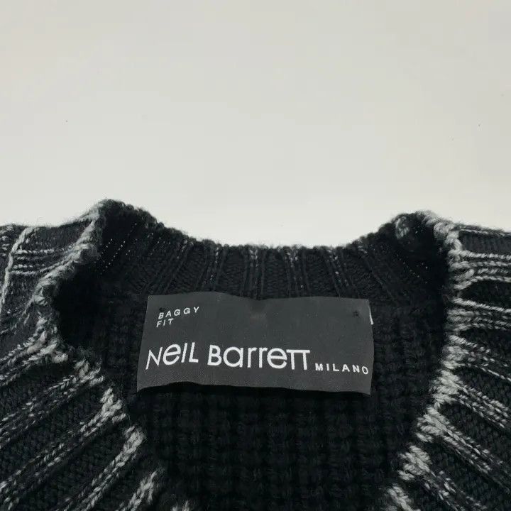 Neil Barrett Vintage Wash Black Sweater -2507