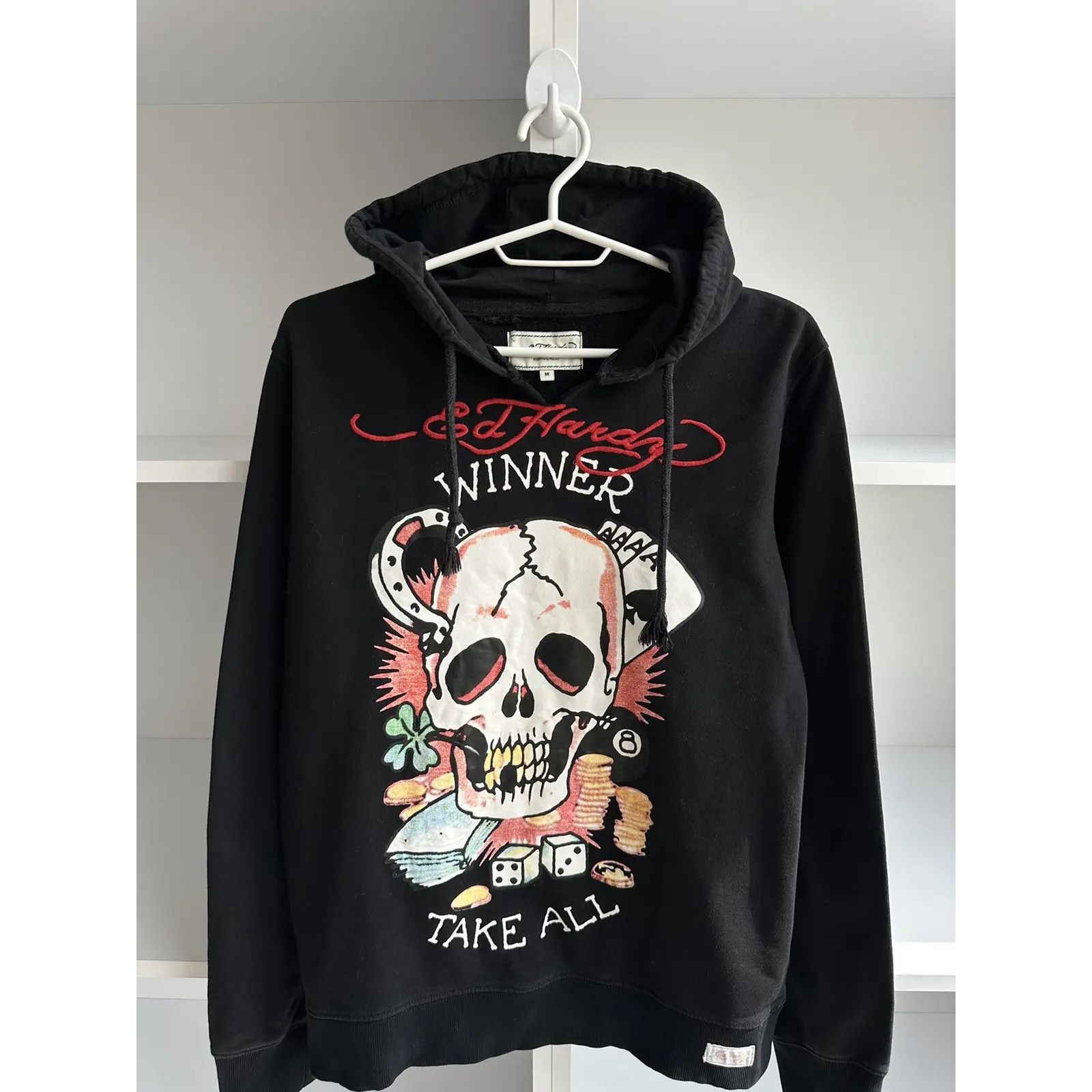 Ed Hardy VTG Ed Hardy Winner Take All Hoodie Size US S / EU 44-46 / 1 - 3 Thumbnail
