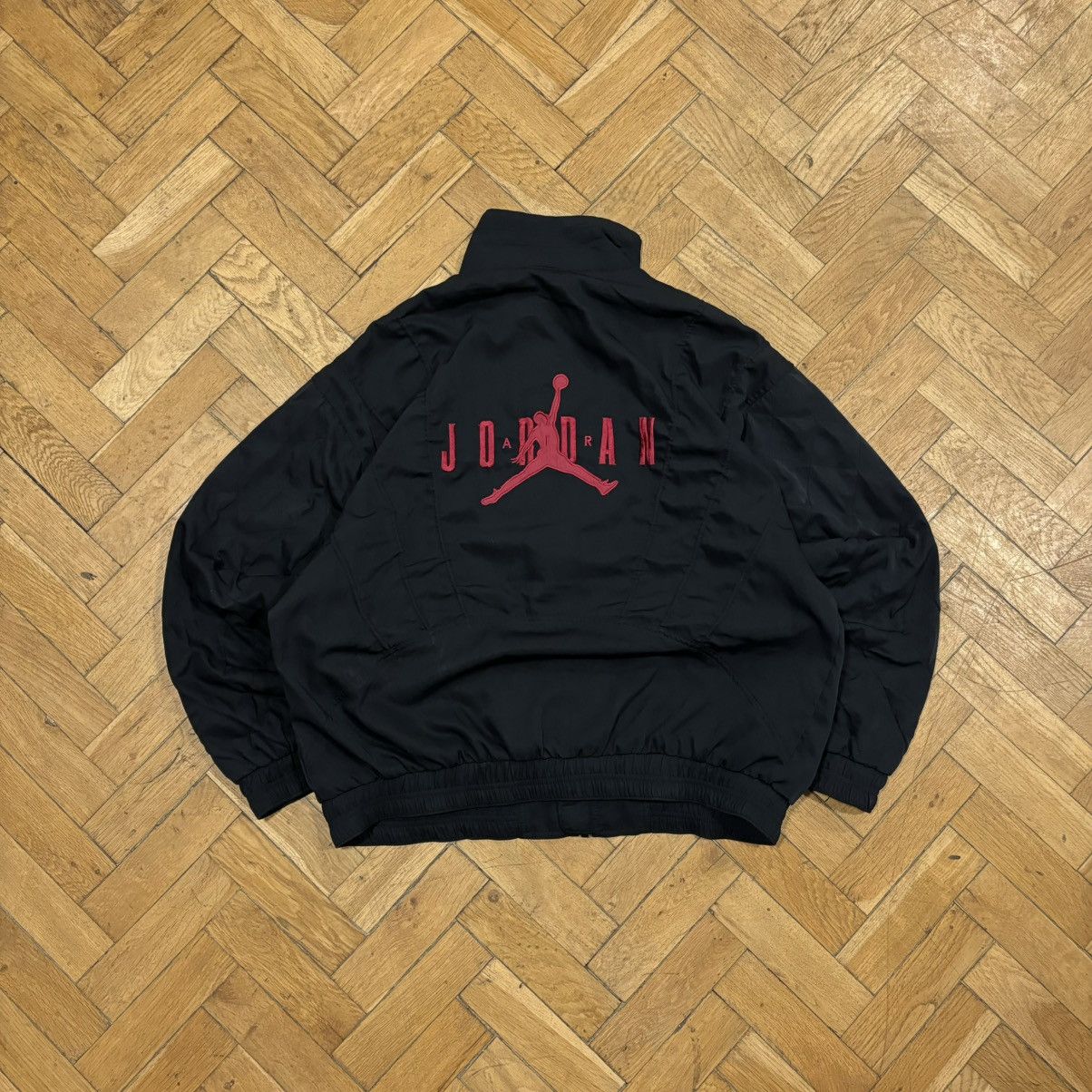 Jordan Brand RARE🔥Vintage Nike Jordan Wool Bomber Varsity Jacket 90s USA Size US L / EU 52-54 / 3 - 2 Thumbnail