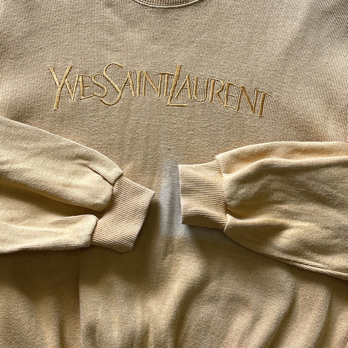 Vintage Sun Faded Vintage Yves Saint Laurent Sweater Size US M / EU 48-50 / 2 - 14 Thumbnail