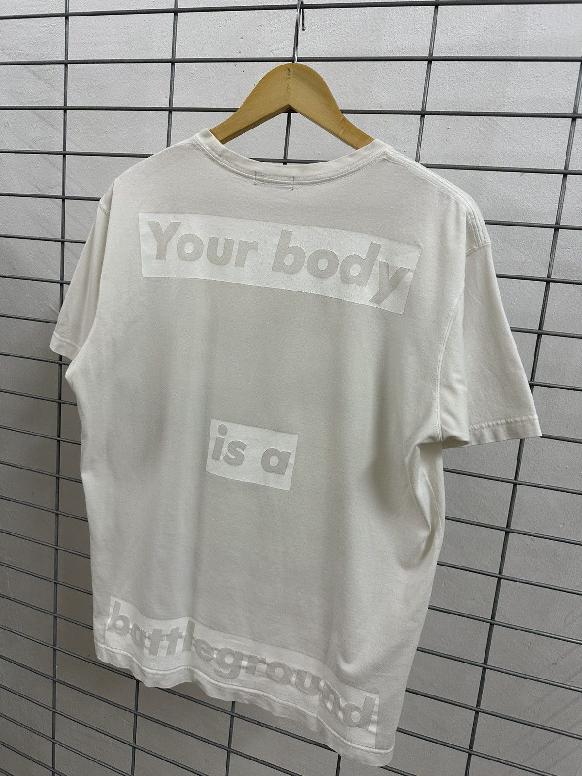Barbara Kruger Vintage Barbara Kruger Your Body Is A Battleground Tee Size US M / EU 48-50 / 2 - 4 Thumbnail
