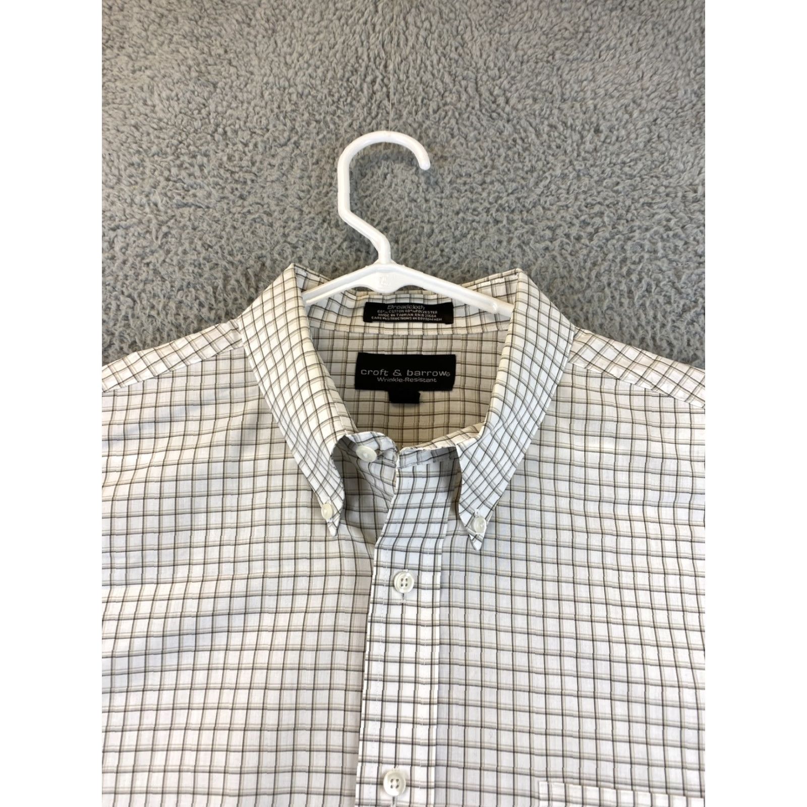 Croft & Barrow Croft & Barrow Button-Up Shirt Men XL Check Long Sleeve Button-Down Collared 82-46 Multicolor, Cotton Polyester, Regular Fit, All Seasons, Pockets Size US XL / EU 56 / 4 - 4 Thumbnail
