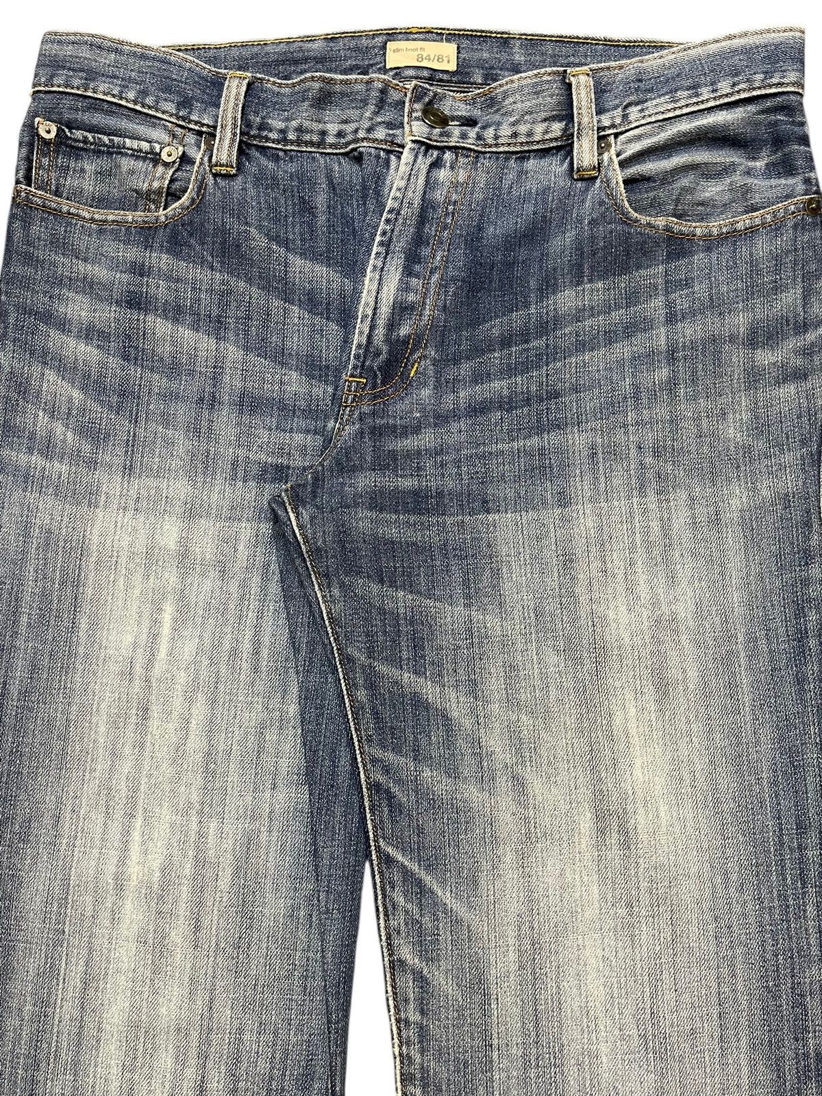 Gap Vintage Gap Blue Faded Wash Whisker Wide Leg Baggy Jeans Size US 34 / EU 50 - 4 Thumbnail