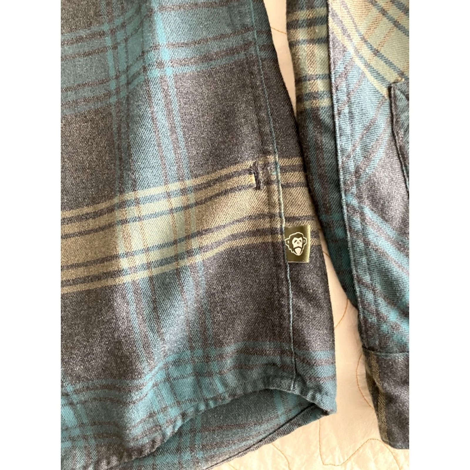Howler Brothers Howler Bros Shirt Mens Small Blue Green Plaid Flannel Button-Down Long Sleeve Shirt Size US S / EU 44-46 / 1 - 4 Thumbnail