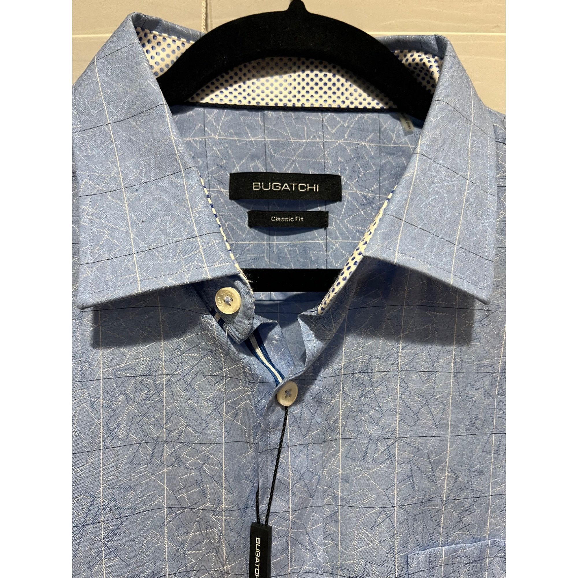BUGATCHI Bugatchi Button Up Dress Shirt - Size L NWT Size US L / EU 52-54 / 3 - 2 Thumbnail