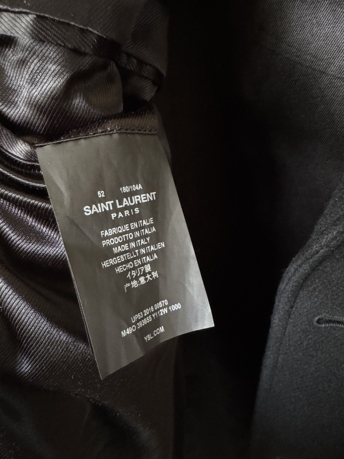 Saint Laurent Paris Saint Laurent Paris Coat size 52 Size US L / EU 52-54 / 3 - 10 Thumbnail