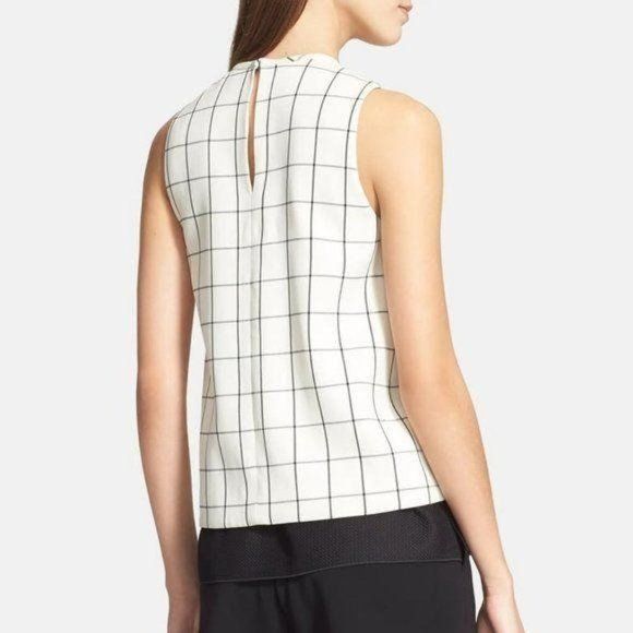 Proenza Schouler PROENZA SCHOULER Windowpane Plaid Suiting Contrast Sleevless Size S / US 4 / IT 40 - 3 Thumbnail