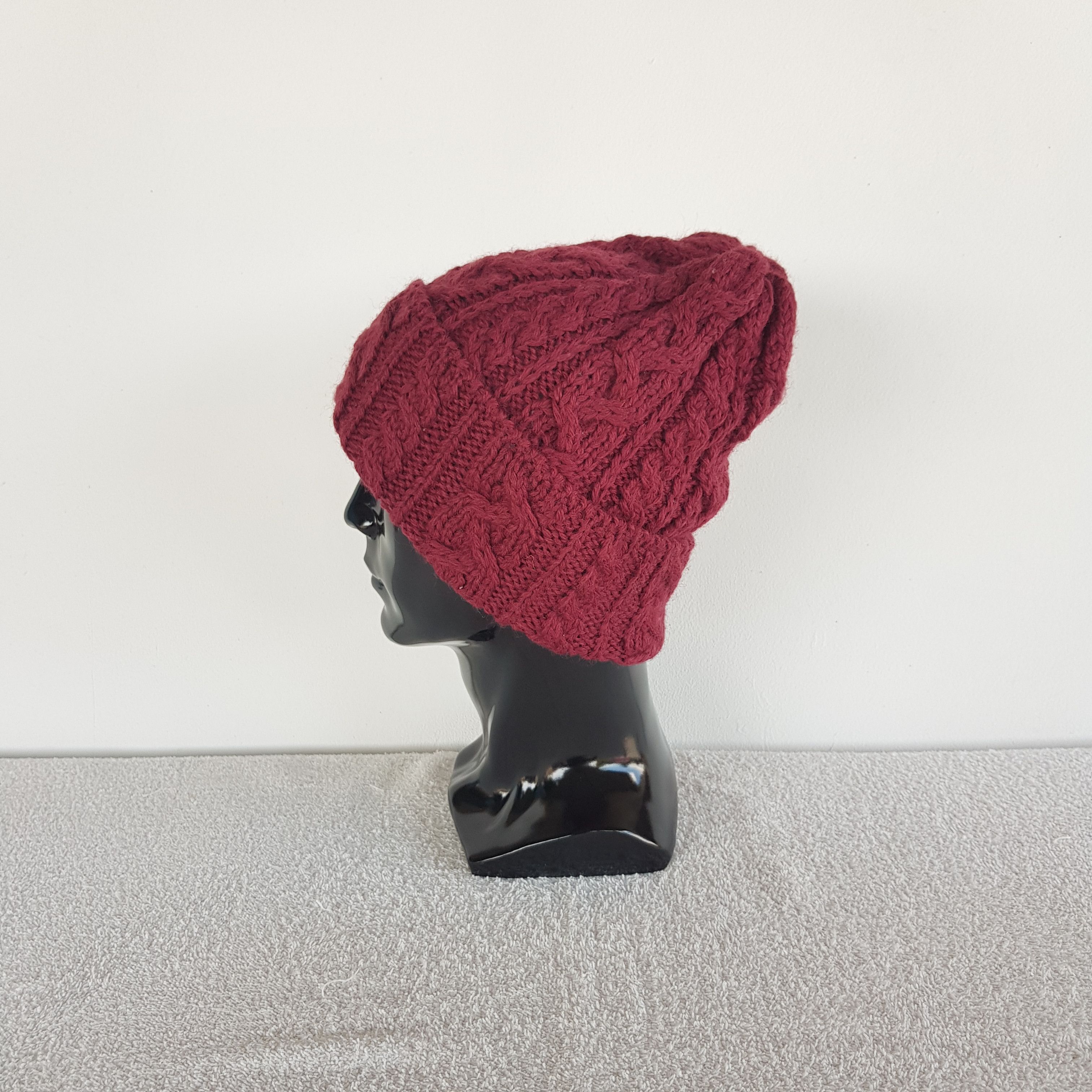 Japanese Brand Vintage Japanese Beanie Fair Isle Ribbed Knit Snow Caps Hats Size ONE SIZE - 4 Thumbnail
