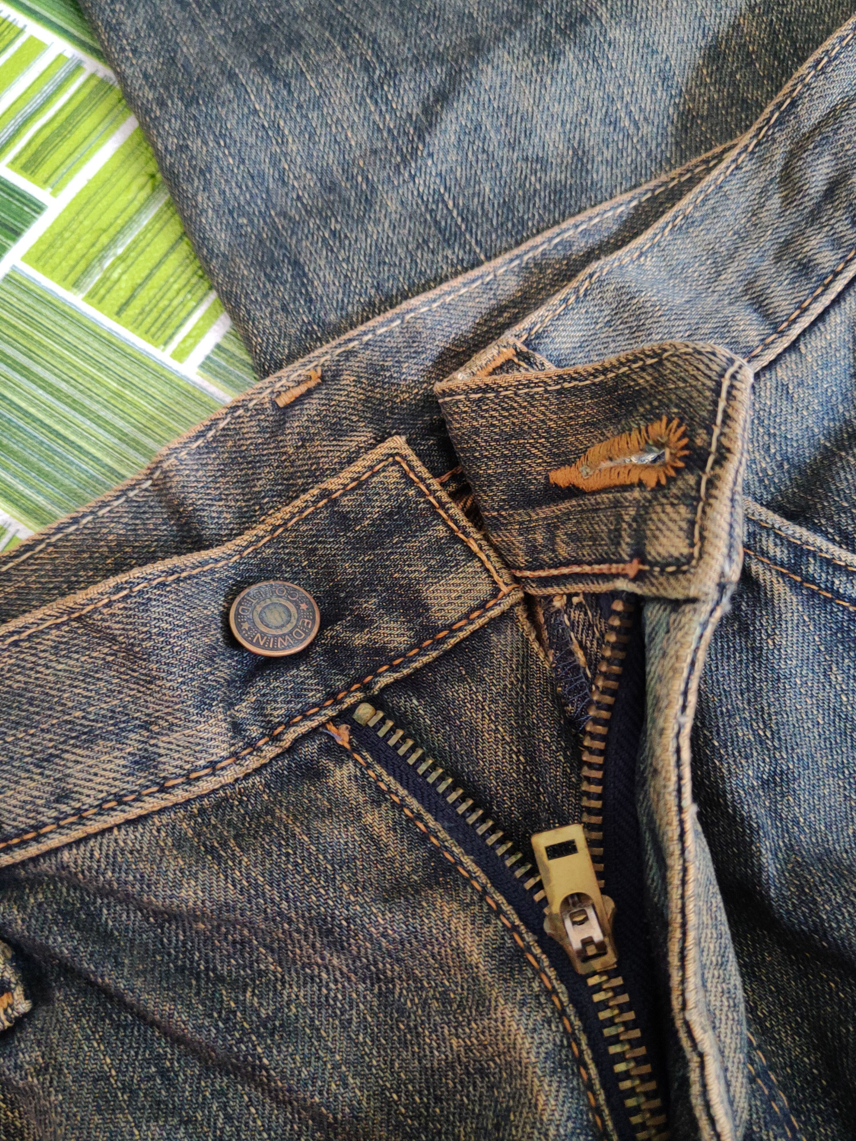 Edwin Edwin Dark Blue Faded Multipocket Denim #S1618 Size US 34 / EU 50 - 15 Thumbnail
