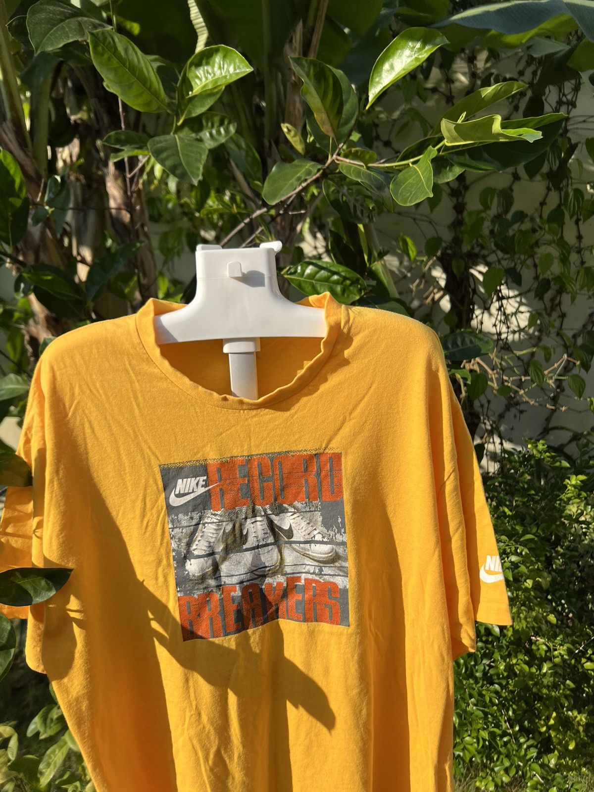 Nike × Vintage 90's NIKE RECORD BREAKERS BIG LOGO SWOOSH Y2K TEE RETRO RARE Size US L / EU 52-54 / 3 - 2 Thumbnail