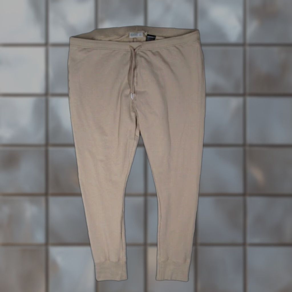 Vintage Tasc Women's Extra Large Beige Jogger Pants Organic Bamboo Blend Size 40" / US 18 - 1 Thumbnail