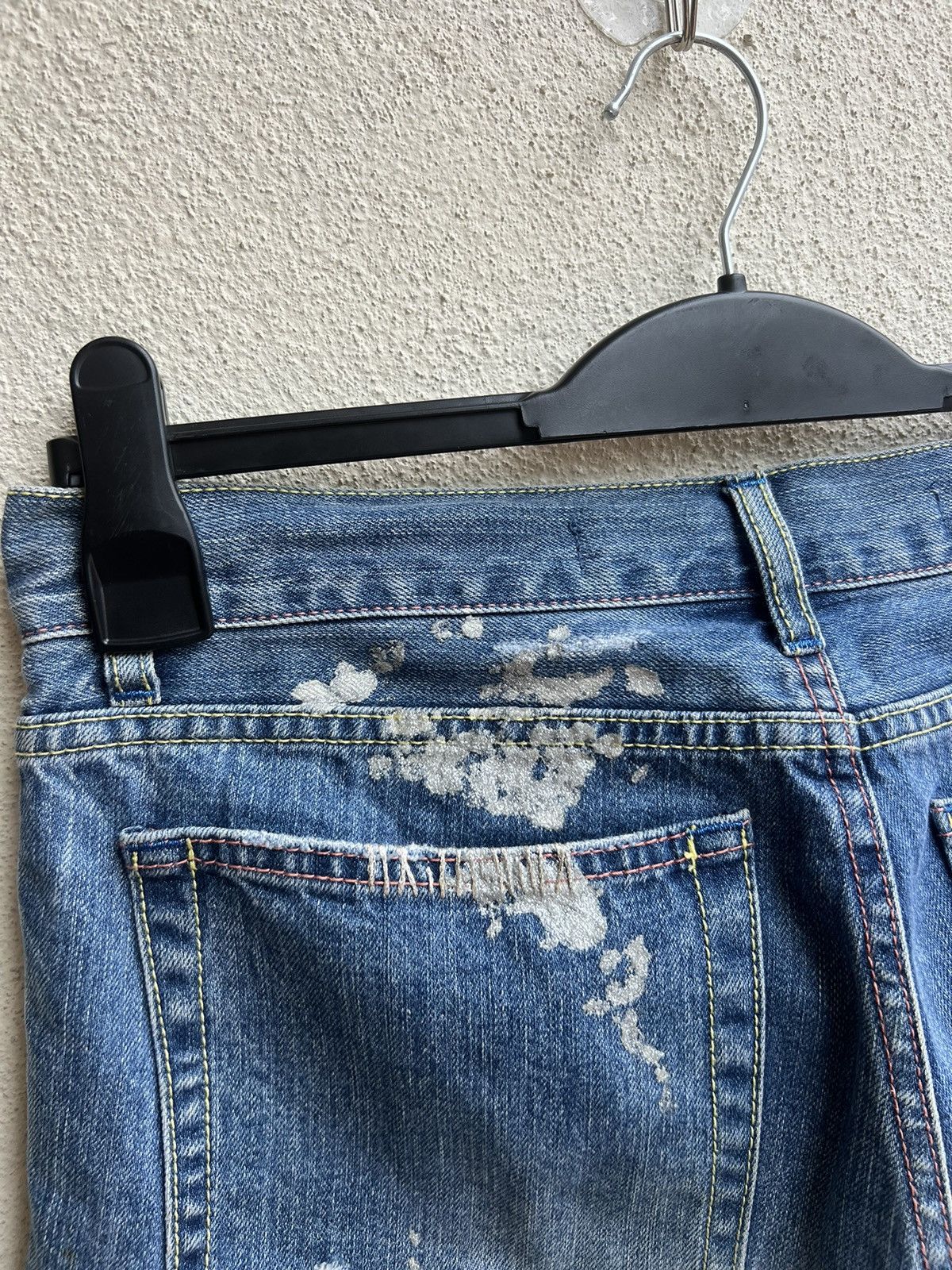 Tsumori Chisato Tsumori Chisato Distressed Denim Painter Short Pant Size US 30 / EU 46 - 14 Thumbnail
