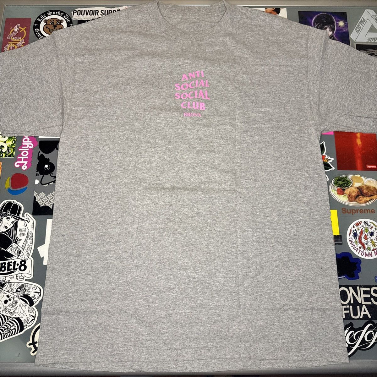 Anti Social Social Club Anti Social Social Club Bronx Tee Heather Gray Sz Large Size US L / EU 52-54 / 3 - 3 Thumbnail