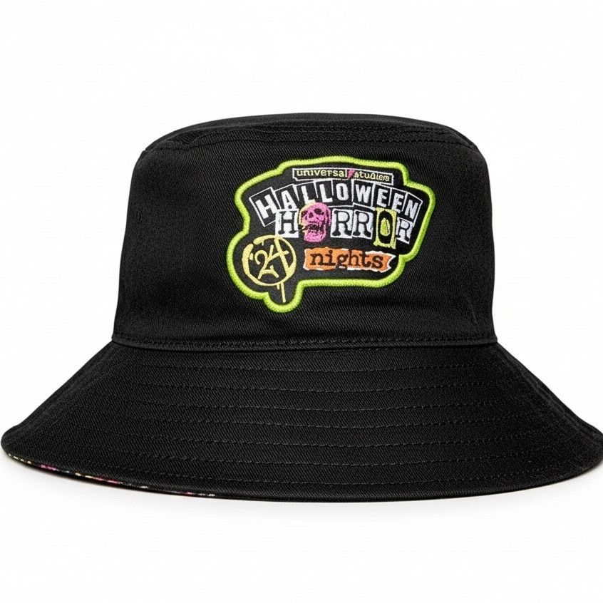 Universal Studios Halloween Horror Nights 24 Universal Graffiti Bucket Hat NWT Size ONE SIZE - 2 Thumbnail