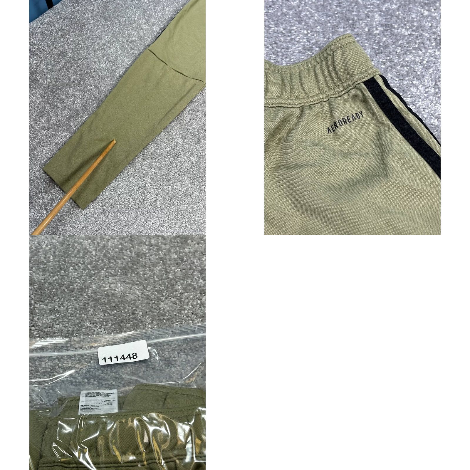 Adidas Adidas Primegreen Aeroready Sereno Slim Tapered Cut Pants Mens Small Green Logo Size US 29 - 10 Thumbnail