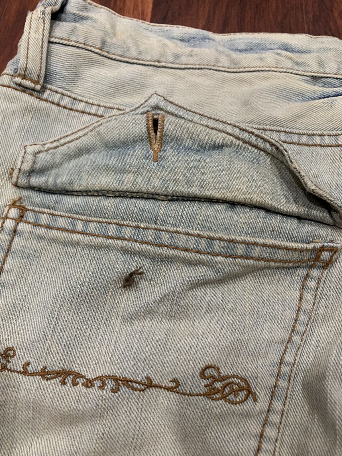 GOA Vintage Distressed Flared Goa Jeans Size 34" / US 12 / IT 48 - 12 Thumbnail