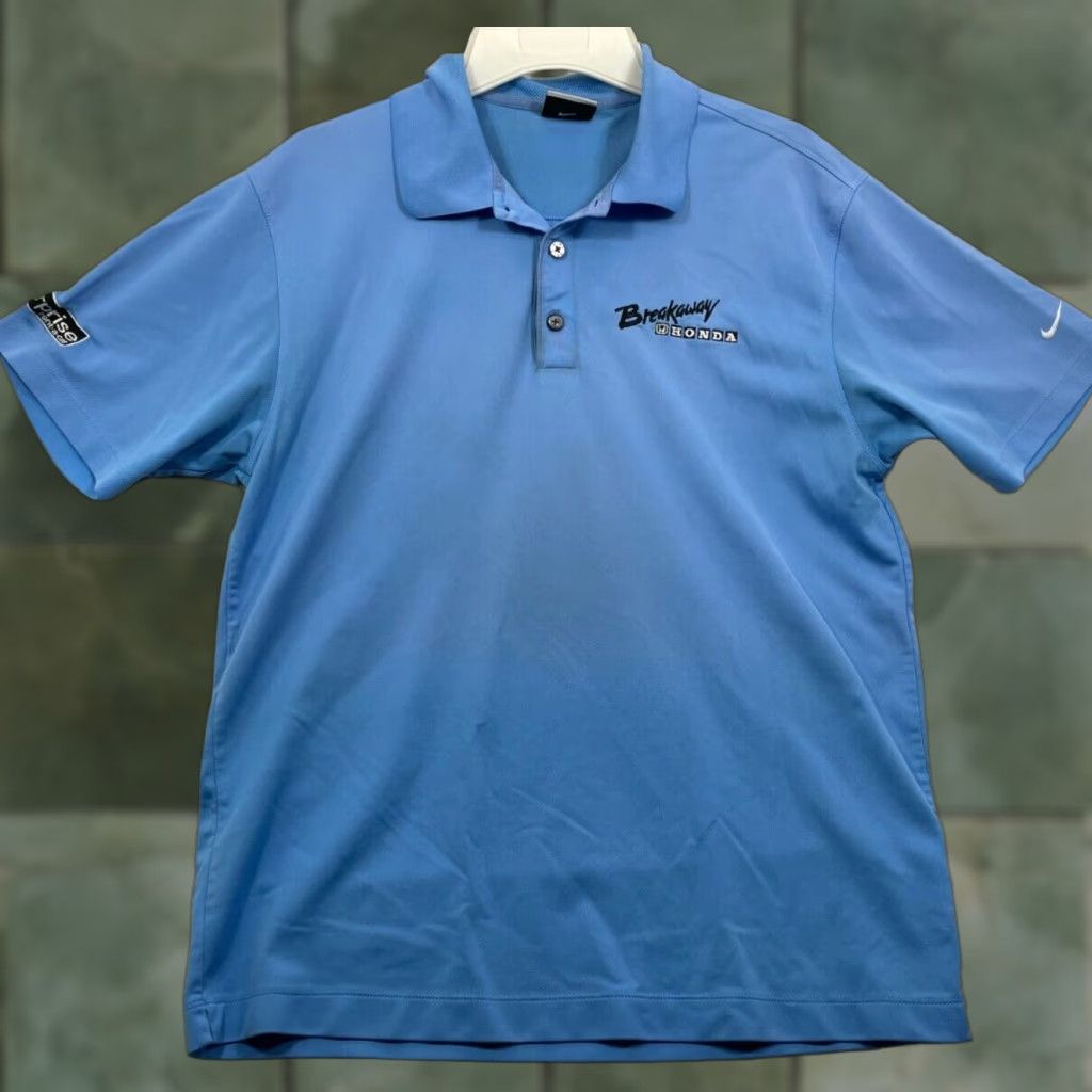 Nike Nike Polo Shirt Mens M Blue Nike Dri-Fit Polo Golf Casual Lightweight Breakaway Style Size US M / EU 48-50 / 2 - 1 Thumbnail