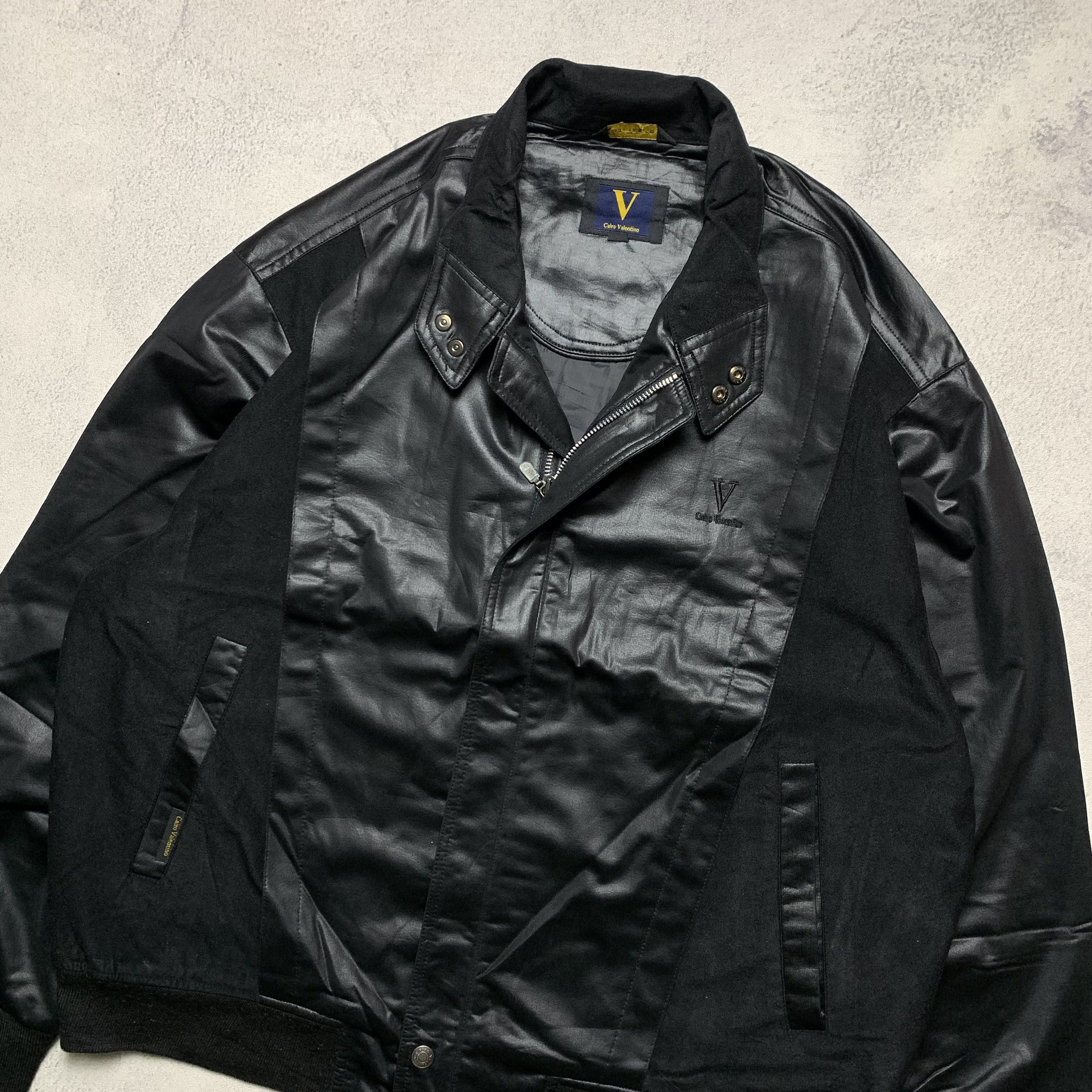 Valentino Vintage Carlo Valentino Black Jacket Retro Casual Style Size US L / EU 52-54 / 3 - 3 Thumbnail