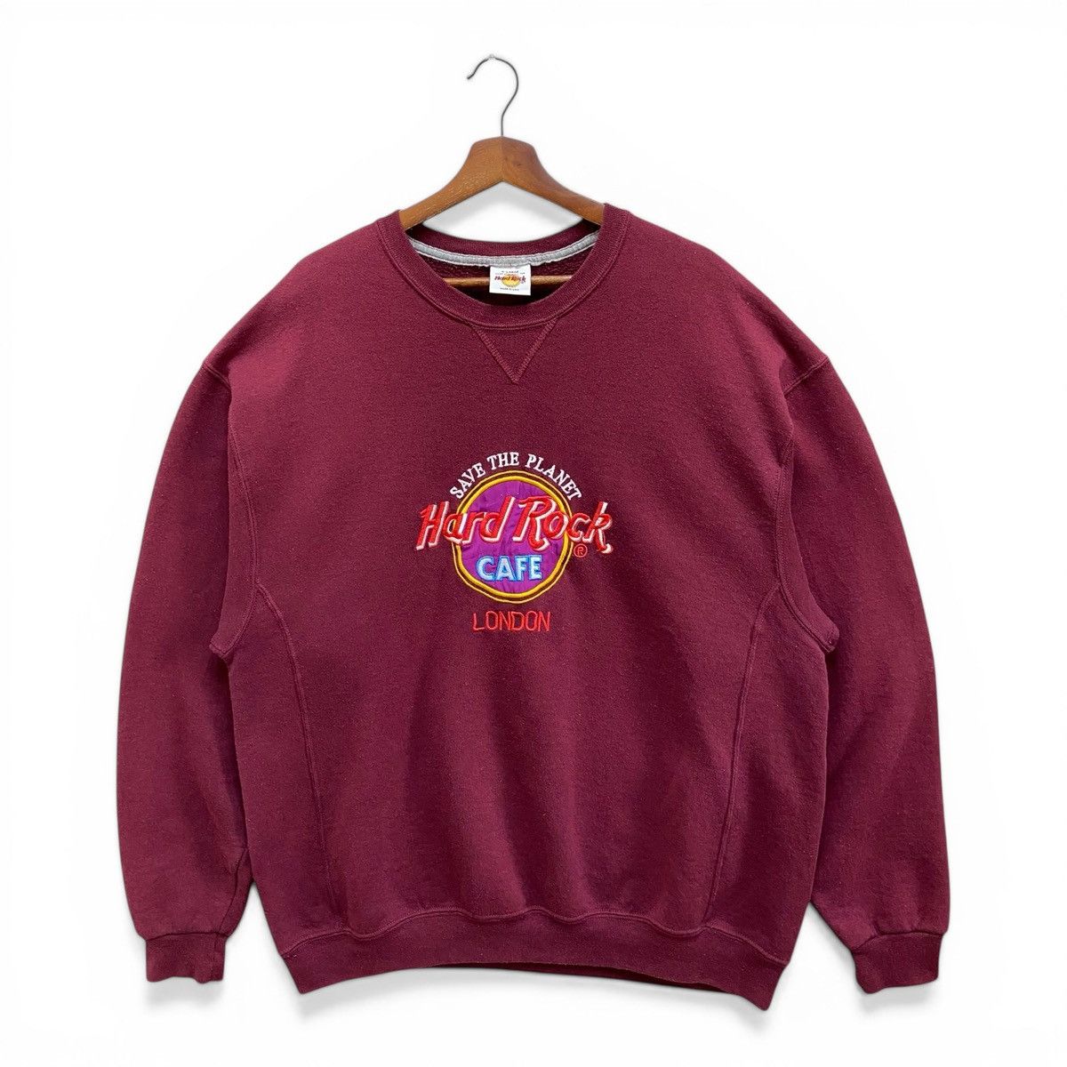 Hard Rock Cafe Vintage Hard Rock Cafe London Sweatshirt Made In USA XL Size US XL / EU 56 / 4 - 6 Thumbnail