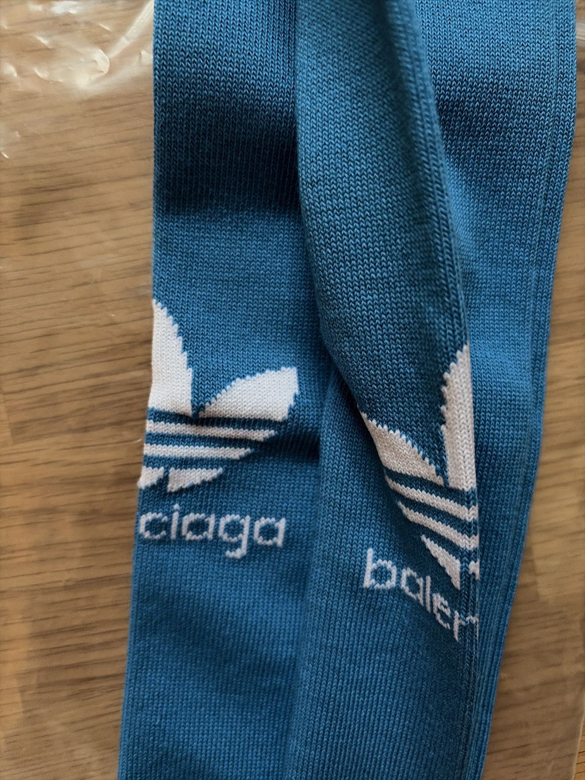 Adidas × Balenciaga Adidas x Balenciaga blue Soccer Socks Sz. L Size 42 - 1 Thumbnail