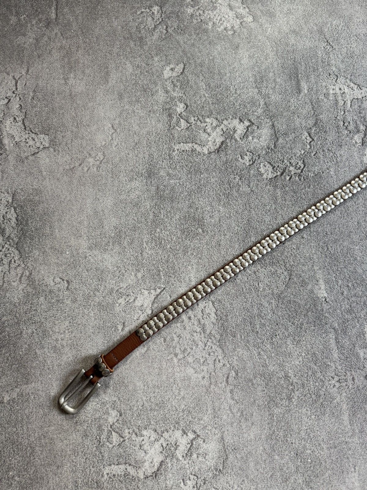 If Six Was Nine Retro Leather metal rhinestones belt Y2K L.G.B. 90s opium Size ONE SIZE - 11 Thumbnail