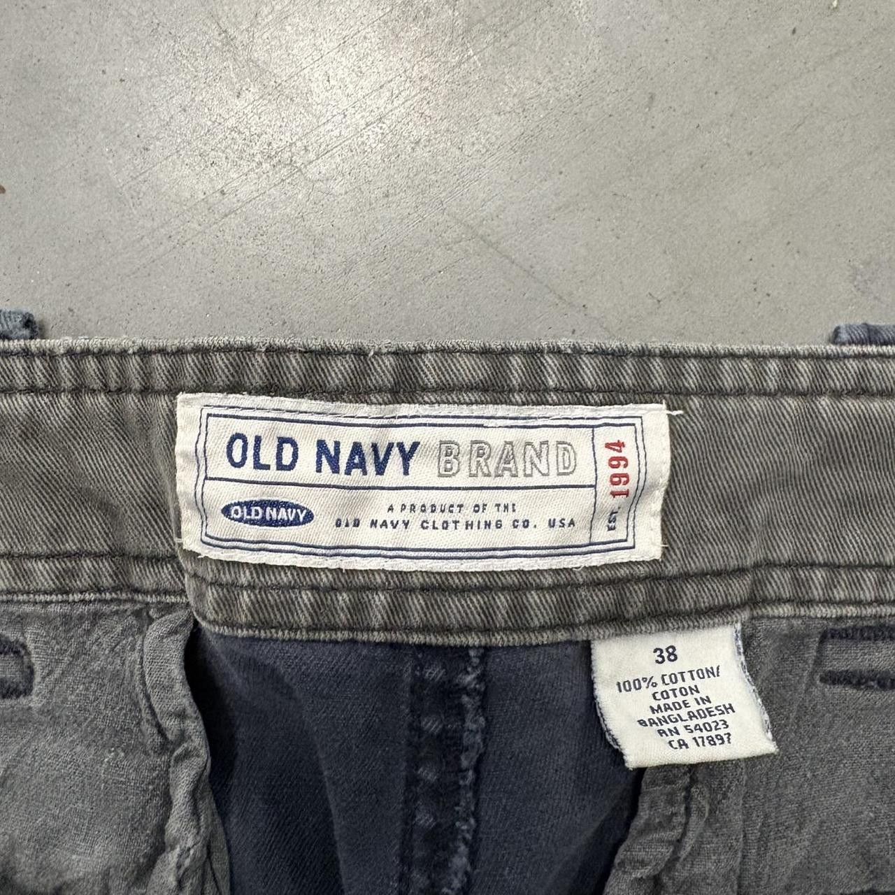 Old Navy Crazy Vintage Y2K/2000s Navy Blue Skater Style Streetwear Old Navy Cargo Shorts! Size US 38 / EU 54 - 3 Thumbnail