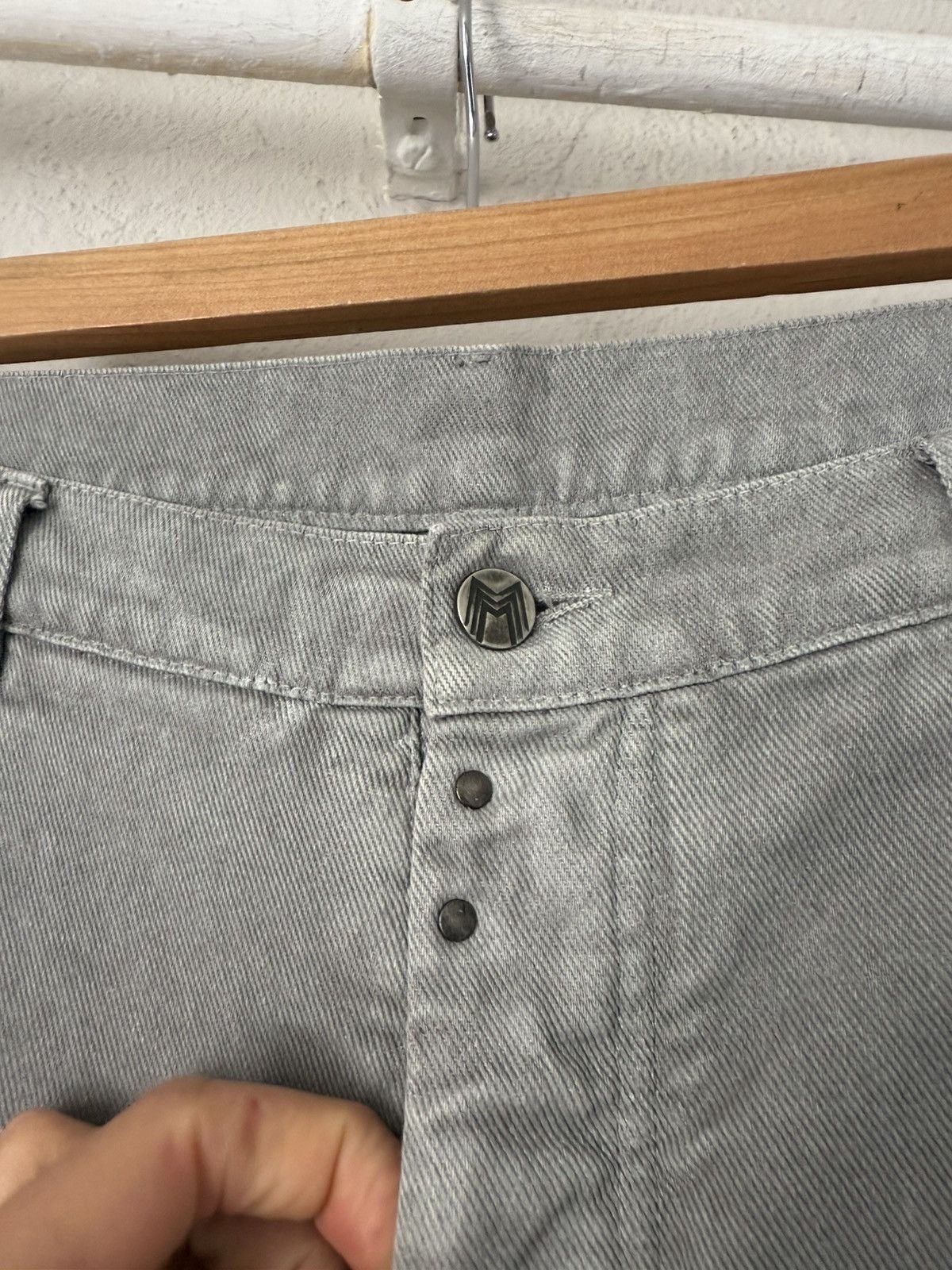 Maison Margiela Grey Washed Jeans with Signature Back Stitching Size US 36 / EU 52 - 6 Thumbnail
