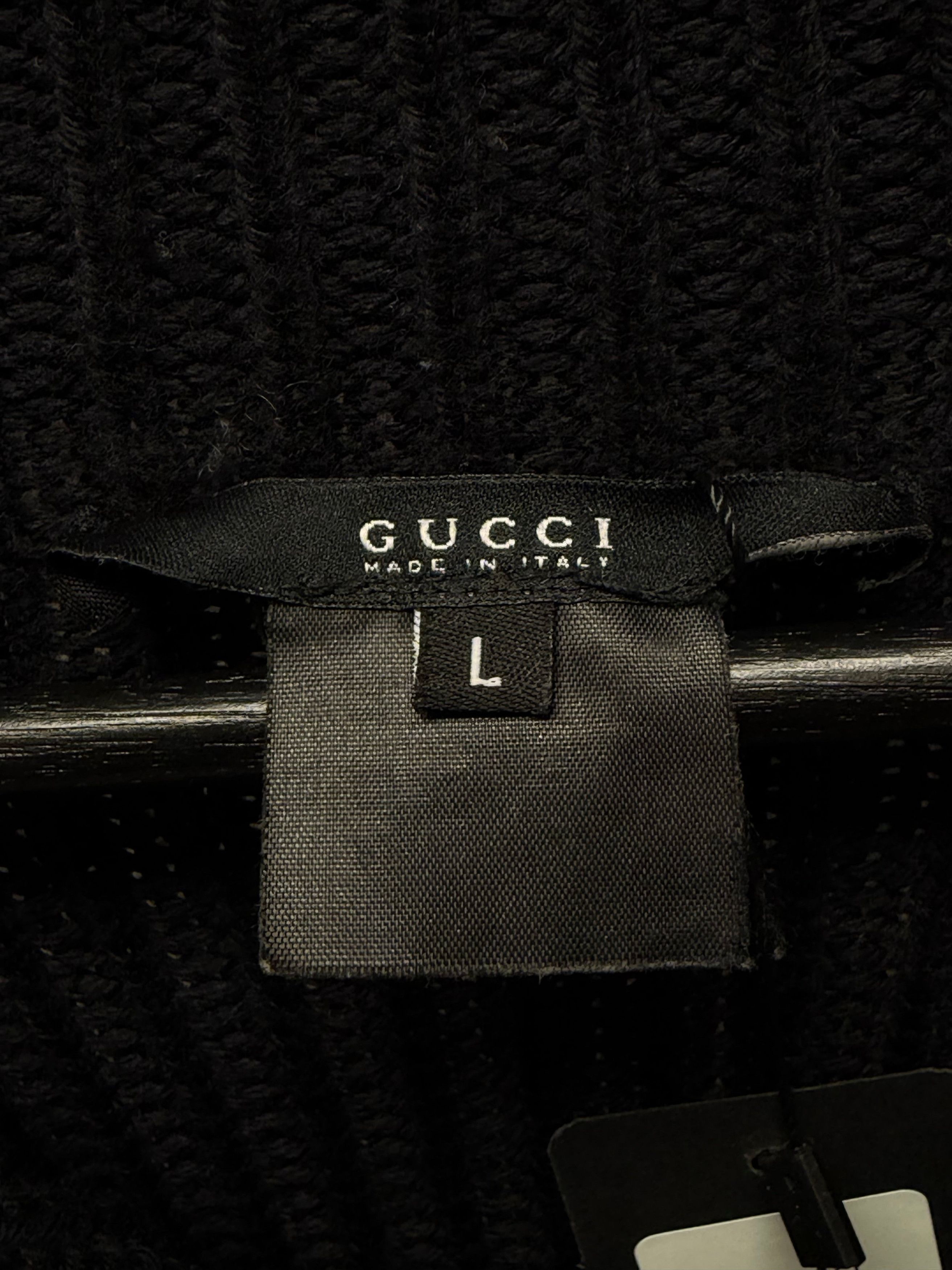 Gucci Gucci by Tom Ford Quarter Zip ‘Drivers Knit’ Wool Ribbed Sweater Size US L / EU 52-54 / 3 - 3 Thumbnail