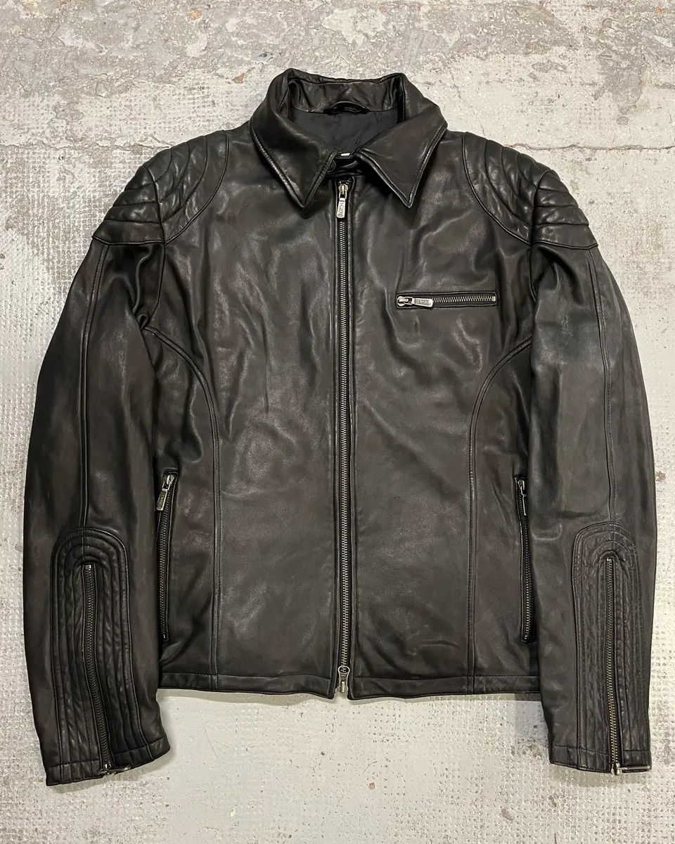 Versace AW2015 Versace Moto Black Padded Leather Jacket Size US M / EU 48-50 / 2 - 1 Thumbnail