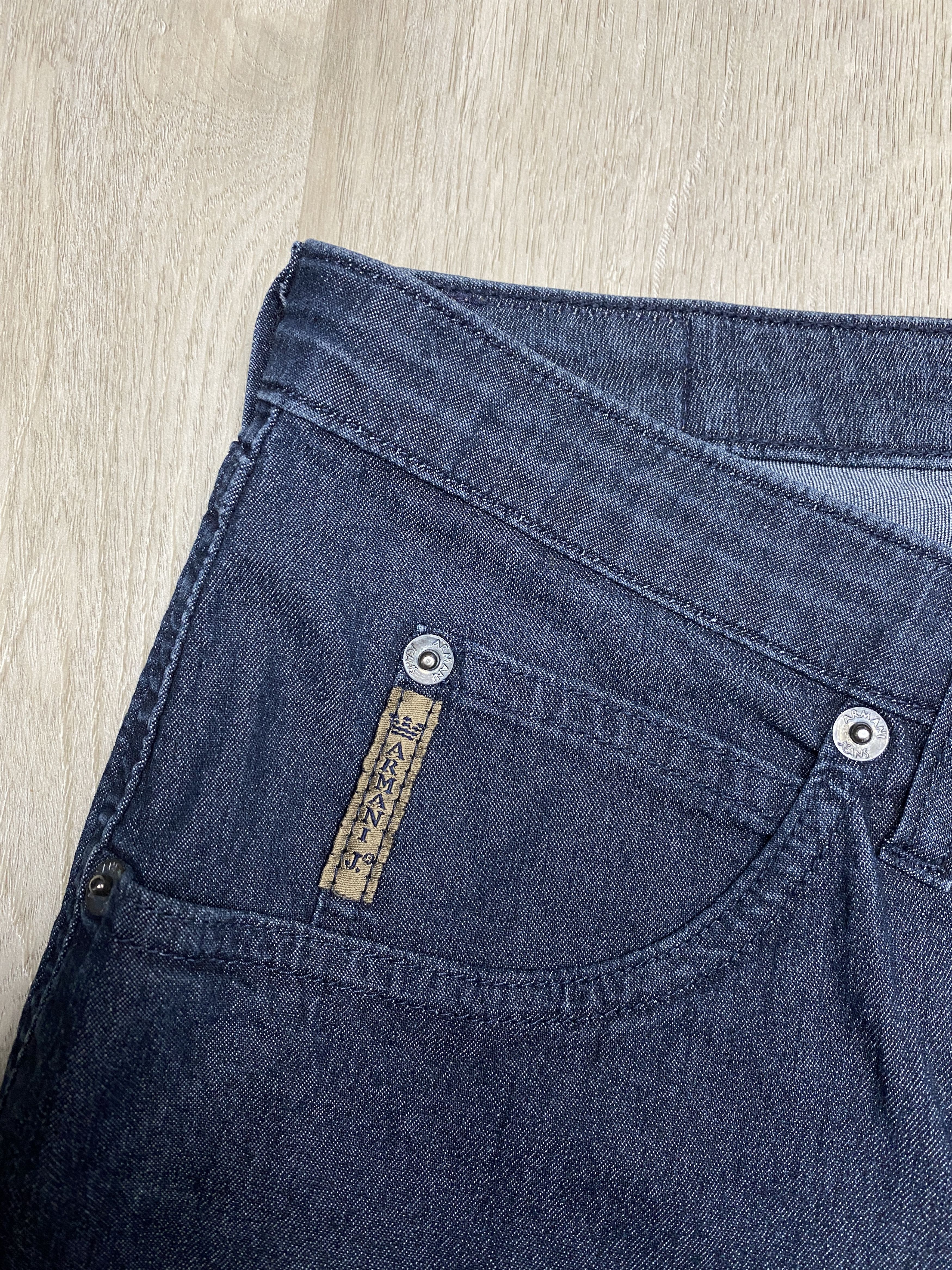 Armani × Giorgio Armani × Vintage Armani Jeans Vintage Womens Flared Denim Pants Jeans Size 32" / US 10 / IT 46 - 7 Thumbnail