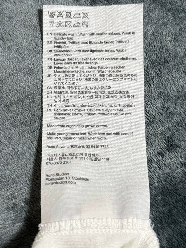Acne Studios Acne Studios White alphanumeric printed round-neck short-s Size US L / EU 52-54 / 3 - 7 Thumbnail