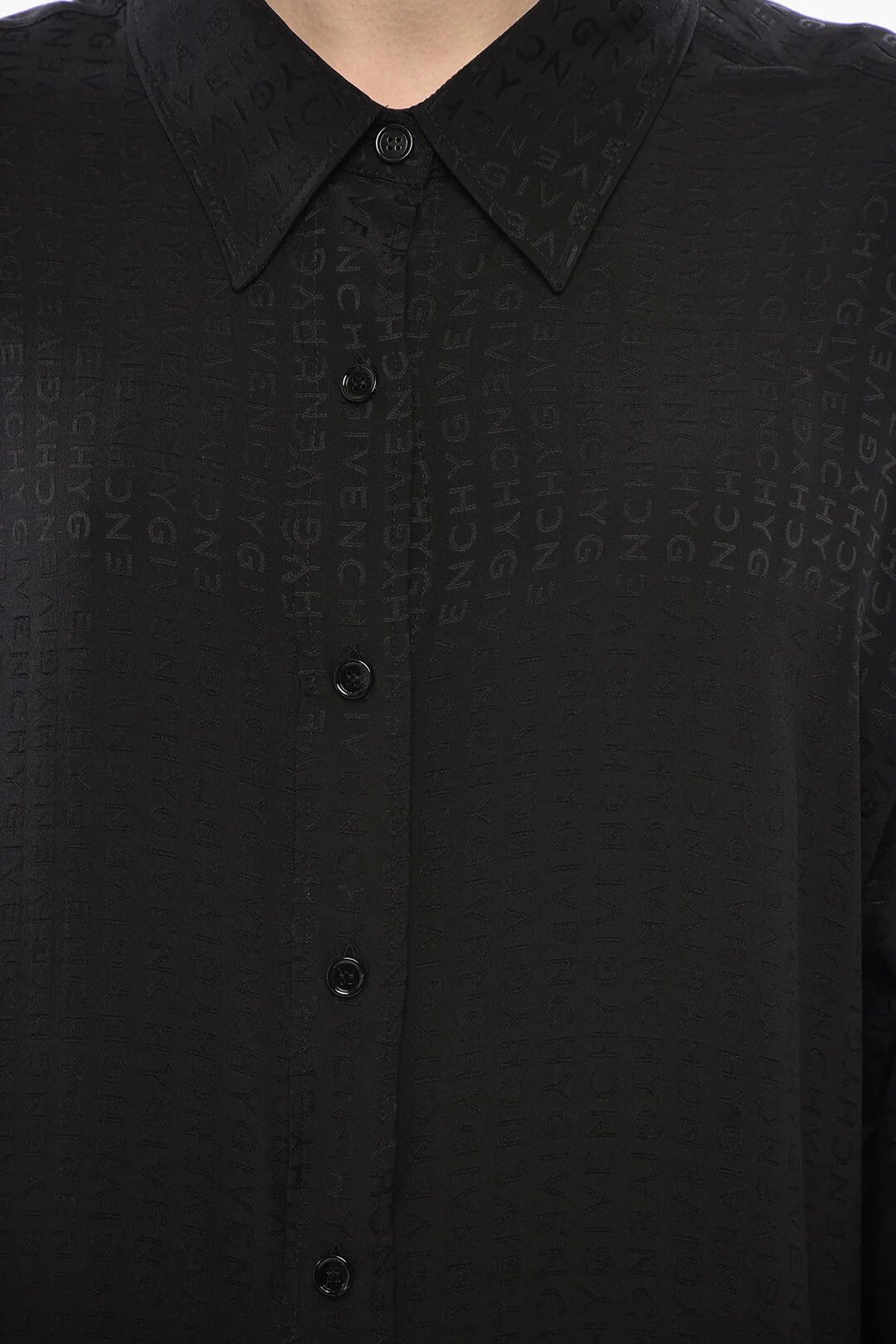 Givenchy og1mm0326 Silk Blouse in Black Size S / US 4 / IT 40 - 3 Thumbnail