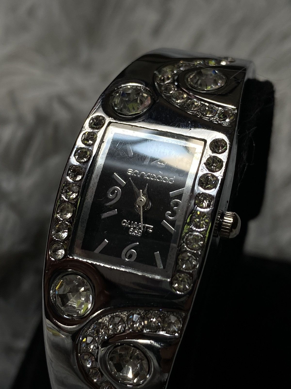 Jewelry Elegant Rhinestone Bracelet Watch - Japanese Brand Size ONE SIZE - 3 Thumbnail