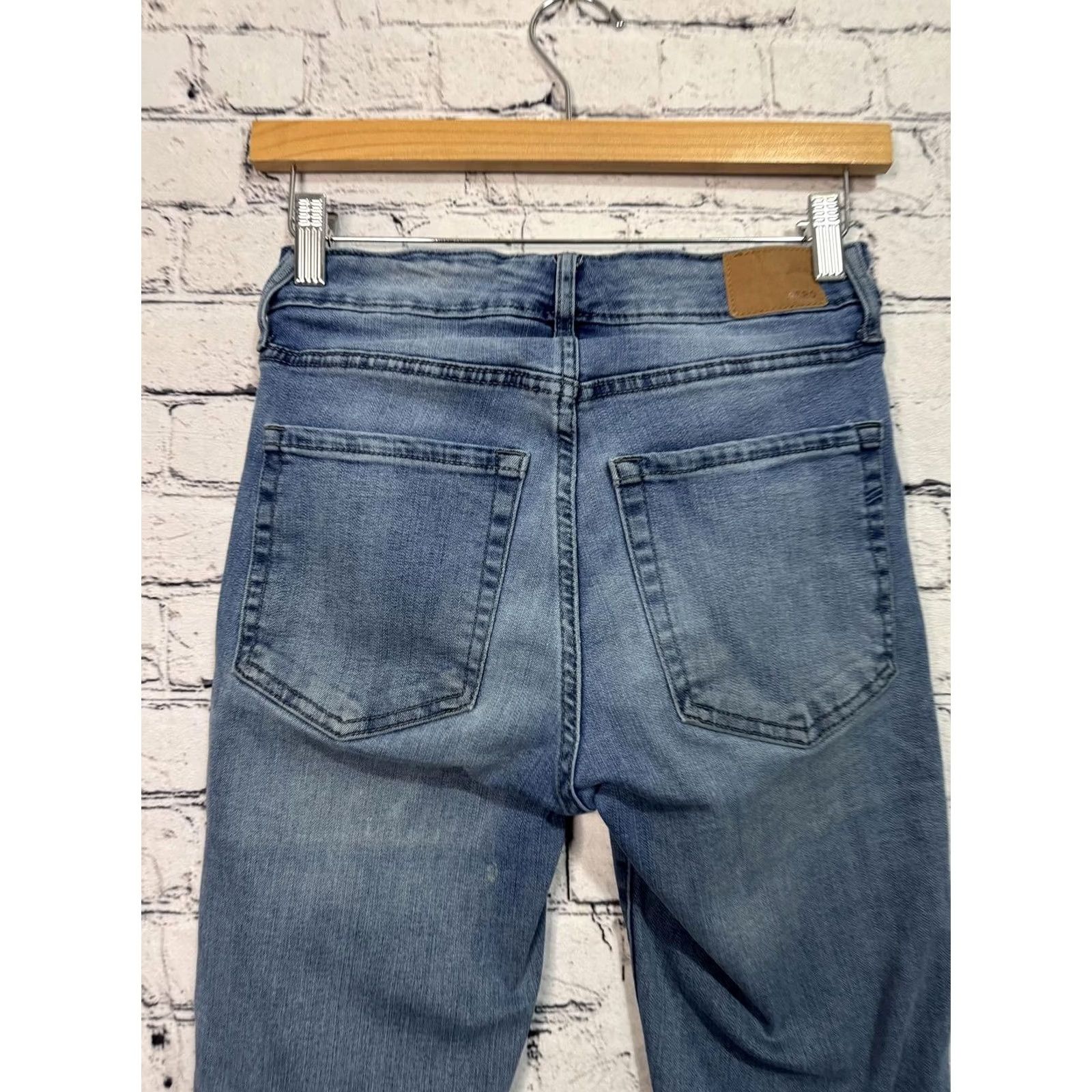 Vintage Aéropostale Women's Skinny Jeans Size 4 Petites Short 23x25 Blue Denim Jeans Mens? Size 40" / US 18 - 7 Thumbnail